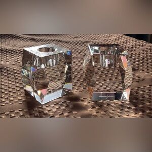 Rosenthal Crystal Candle Holders
